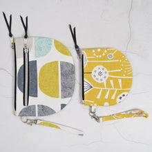 Load image into Gallery viewer, Two fabric pouches with zippers on a textured white surface Brooke Wristlet Sewing Pattern PDF