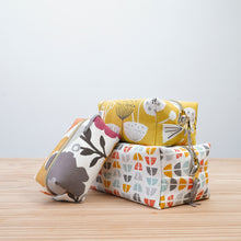 Load image into Gallery viewer, Demi Boxy Bag Sewing Pattern PDF + Video Tutorial | Beginner Cosmetic Bag | 3 Sizes