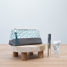 Load image into Gallery viewer, Cosmetic bag with skincare products on a wooden surface Nora Zipper Pouch Pattern PDF