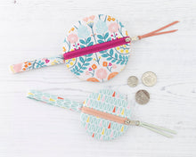 Load image into Gallery viewer, Naima circle purse PDF sewing tutorial sewing pattern