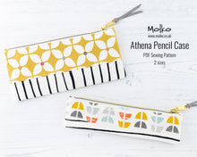 Load image into Gallery viewer, Athena pencil case sewing tutorial sewing pattern