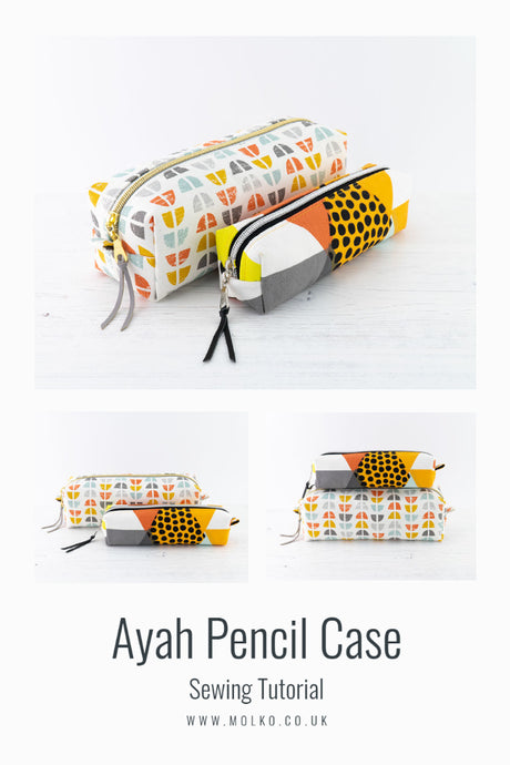 Ayah Boxy Pencil Case PDF Sewing Pattern / Sewing Tutorial