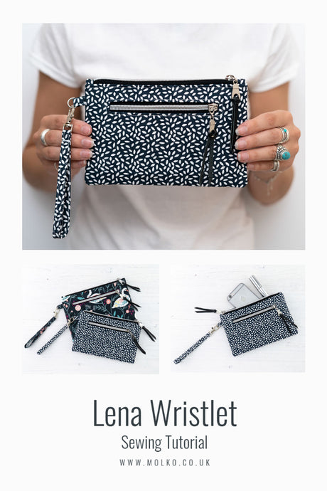Lena Wristlet PDF Sewing Pattern / Tutorial