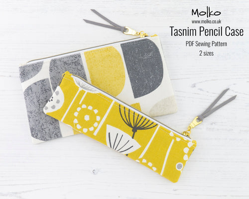 Tasnim pencil case sewing tutorial sewing pattern