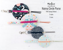 Load image into Gallery viewer, Naima circle purse PDF sewing tutorial sewing pattern

