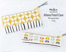 Load image into Gallery viewer, Athena pencil case sewing tutorial sewing pattern

