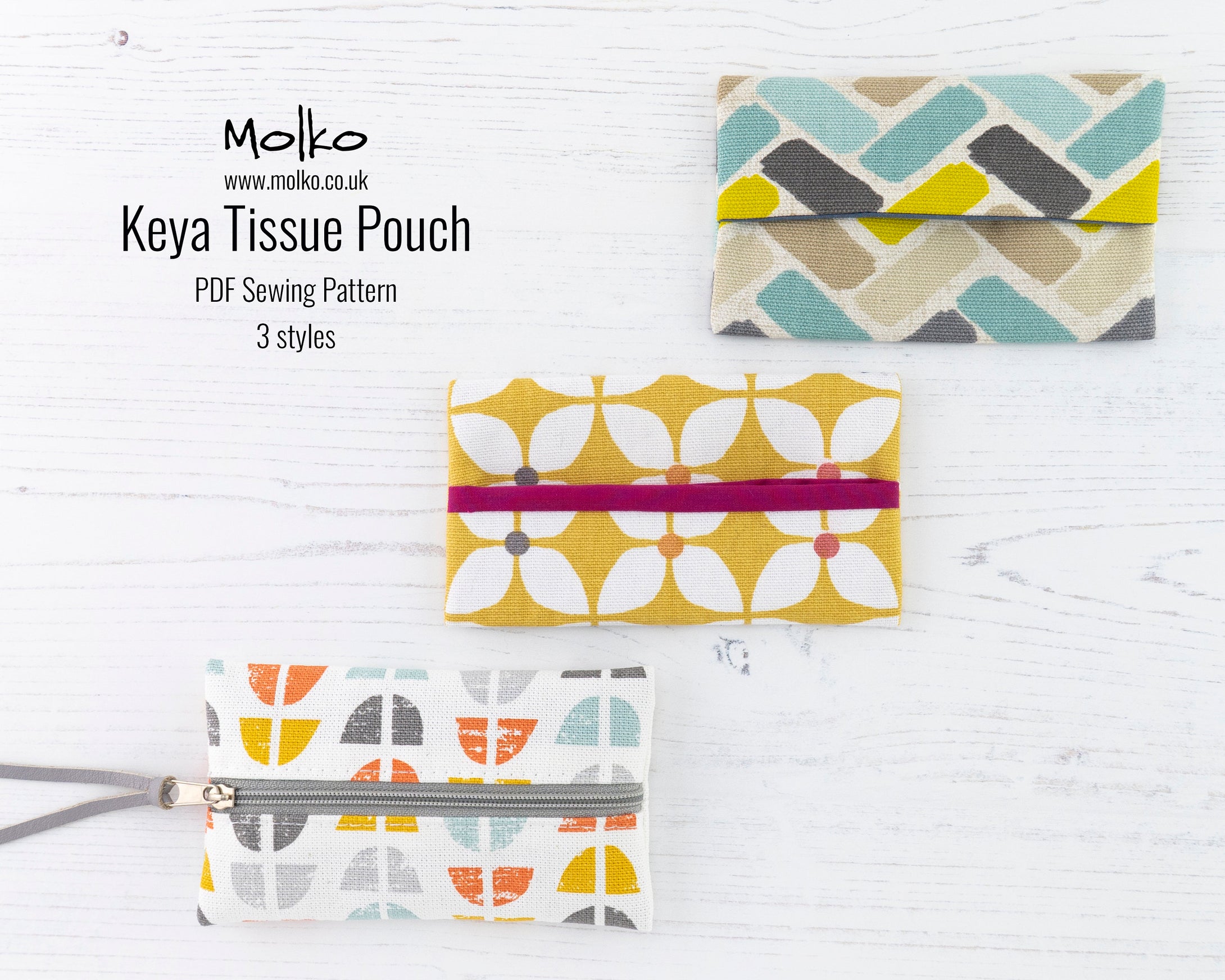 Keya tissue pouch sewing tutorial sewing pattern