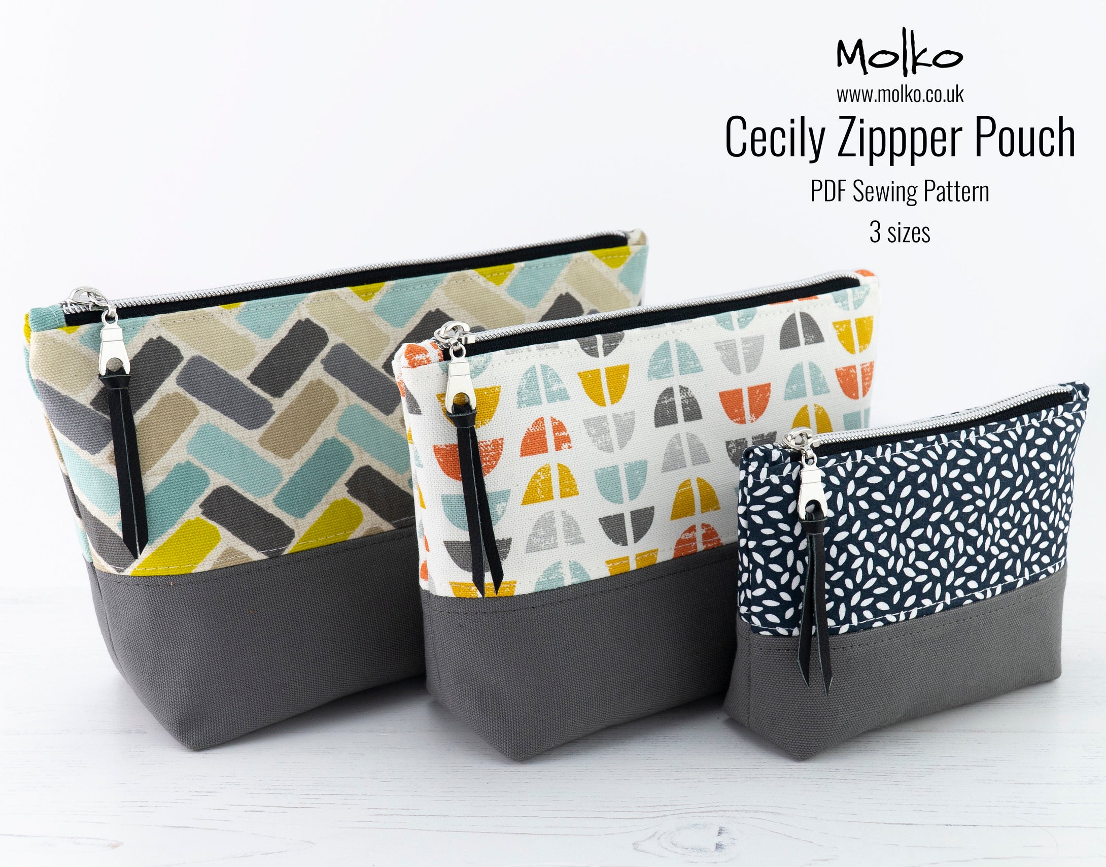 Cecily zipper pouch sewing tutorial sewing pattern